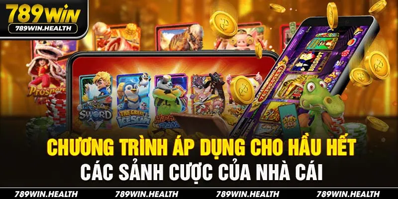 Chương trình áp dụng cho hầu hết các sảnh cược của nhà cái